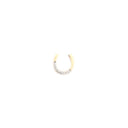 9ct Yellow Gold 0.05ct Diamond Horseshoe Earrings