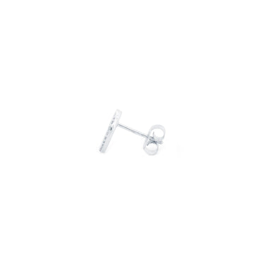 9ct White Gold 0.06ct Diamond Heart Earrings