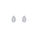 9ct White Gold 0.21ct Diamond Earrings