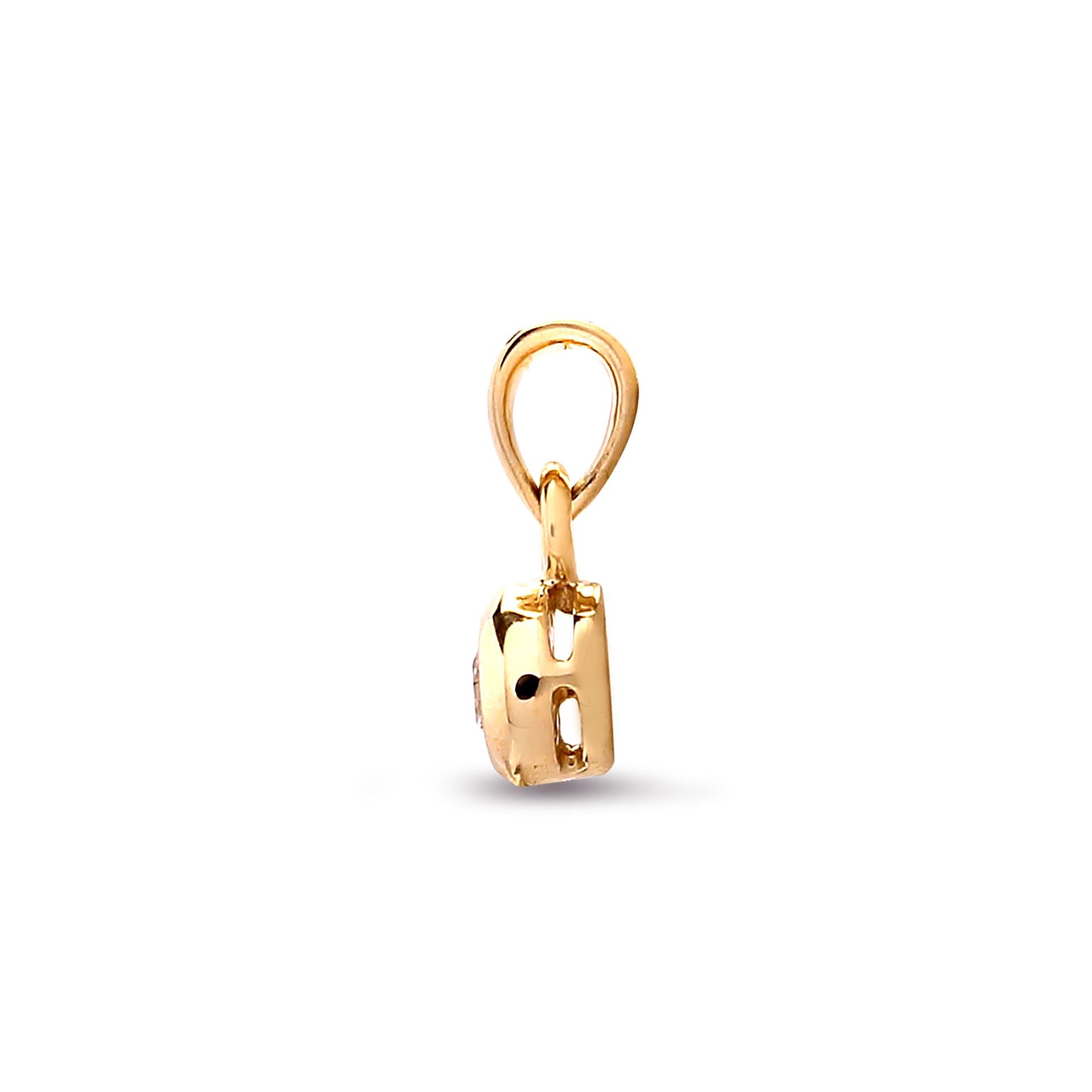 9ct Yellow 15pts Rub over Pendant