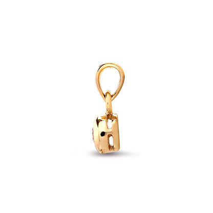 9ct Yellow 15pts Rub over Pendant