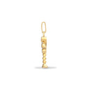 9ct Yellow Gold Natural Diamond Corn dolly Boy Pendant