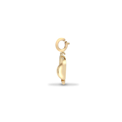 9ct Yellow Gold Natural Diamond Heart / Arrow Pendant