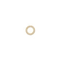 9ct Yellow Natural Diamond Slider Circle Pendant