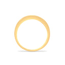 9ct Yellow Gold Natural Diamond 14pts & Ruby 26pts Channel Set Half Eternity Ring