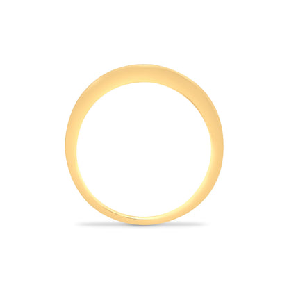 9ct Yellow Gold Natural Diamond 14pts & Sapphire 26pts Channel Set Half Eternity Ring