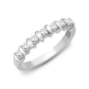 9ct White Gold Natural Diamond Ring