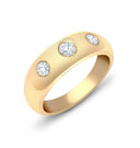 9ct Yellow Gold Natural Diamond Ring