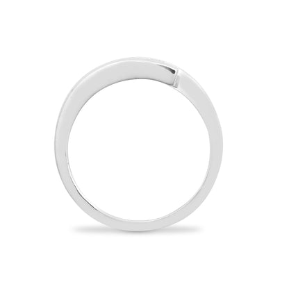 9ct White Gold Natural Diamond Ring