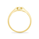 9ct Yellow Gold Gents Natural Diamond Ring