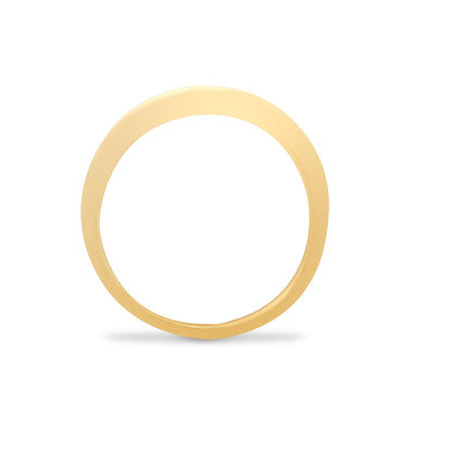 9ct Yellow Gold Natural Diamond 14pts & Emerald 26pts Channel Set Half Eternity Ring