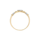 9ct Yellow Gold Natural Diamond Claddagh Ring