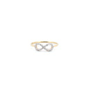 9ct Yellow 0.10ct Natural Diamond Infinity Ring