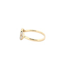 9ct Yellow 0.06ct Natural Diamond Ring