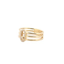 9ct Yellow 0.08ct Moving Natural Diamond Ring