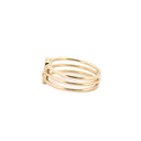 9ct Yellow 0.08ct Moving Natural Diamond Ring