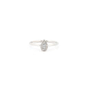 9ct White 0.11ct Natural Diamond Ring