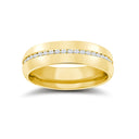 9W061-4() | 9ct Yellow Gold RBC Court Natural Diamond Wedding Band Fully Set - - 50pts