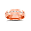 9W063-4() | 9ct Rose Gold RBC Court Natural Diamond Wedding Band Fully Set - - 50pts