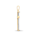 9ct Yellow Gold Natural Diamond Cross