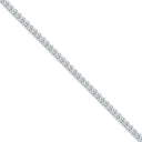 925 Silver Rhodium Plated Princess Cut Cubic Zirconia Tennis Bracelet