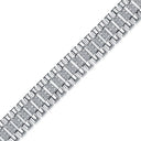 925 Silver Cubic Zirconia Set Watch Bracelet