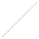 925 Silver Cubic Zirconia Heart Bracelet