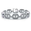 925 Silver Cubic Zirconia Set Marine Bracelet
