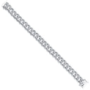 925 Silver Cubic Zirconia Set Cuban Bracelet