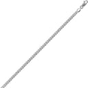 Rhodium Plated Miami Cuban Gauge Chain