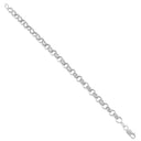 9ct Yellow Gold Cubic Zirconia set and Patterened Belcher 11mm Gauge Bracelet