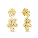 Jasmine Earrings in 18kt Yellow Gold with Diamonds