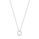 Tiny Treasure Necklace in 18kt White Gold with Diamonds