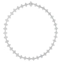 Princess Necklace in 18kt White Gold with Diamonds