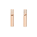Domino Earrings in 18kt Rose Gold with Diamonds