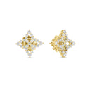 Princess Earrings in 18kt Yellow Gold with Diamonds
