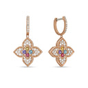 Venetian Princess Carnival Earrings with Diamonds