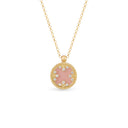 Venetian Medallions Necklace for Carousel with Diamonds, Opal and Mother of Pearl