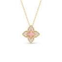 Venetian Princess Necklace in 18kt Yellow Gold with Diamonds and Opal