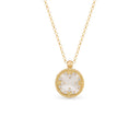 Venetian Medallions Necklace in 18kt Yellow Gold with Diamonds, Mother of Pearl and Black Jade