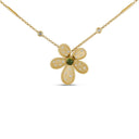 Jasmine Necklace in 18kt Yellow Gold with Diamonds and Green Tourmaline