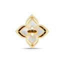 Venetian Princess Ring in 18k Rose Gold with Diamonds and Mother of Pearl