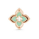Venetian Princess Ring in 18k Rose Gold with Diamonds and Chrysophase