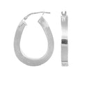 925 Sterling Silver Formed Hoop Earrings