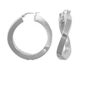 925 Sterling Silver Formed Hoop Earrings