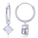 925 Silver Hoops - Cubic Zirconia Set