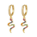 925 Silver 14ct Gold Plated Cubic Zirconia Set Earrings