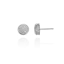925 Silver Cubic Zirconia Cluster Studs