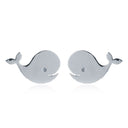 925 Silver Dolphin Studs
