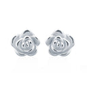 925 Silver Rose Stud Earrings